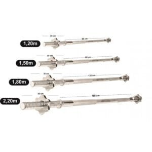 Viking Straight Bars Μπάρες Ίσιες Βιδωτές Φ28