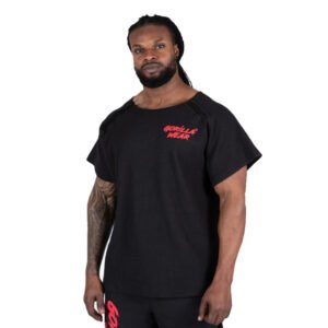 Gorilla Wear Augustine Work Out Top- Black/Red