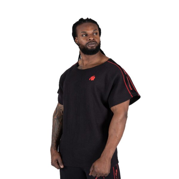 Gorilla Wear Buffalo Work Out Top- Black/Red