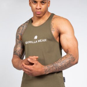 Gorilla Wear Carter stretch tank top- Army Green