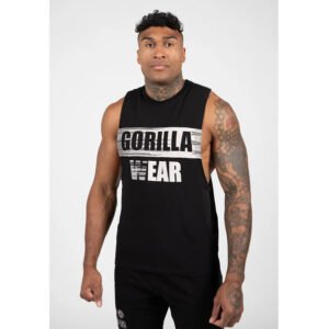 Gorilla Wear Lopez Drop Armhole Tank Top – Black