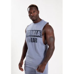 Gorilla Wear Lopez Drop Armhole Tank Top – Stonewash Blue