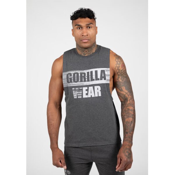 Gorilla Wear Lopez Drop Armhole Tank Top – Dark Gray Melange