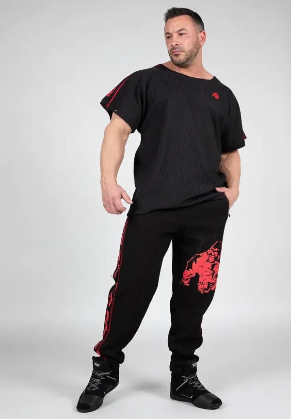 Gorilla Wear Buffalo Work Out Top- Black/Red - Image 5