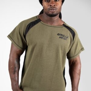 Gorilla Wear Augustine Old School Workout Top – Army Green