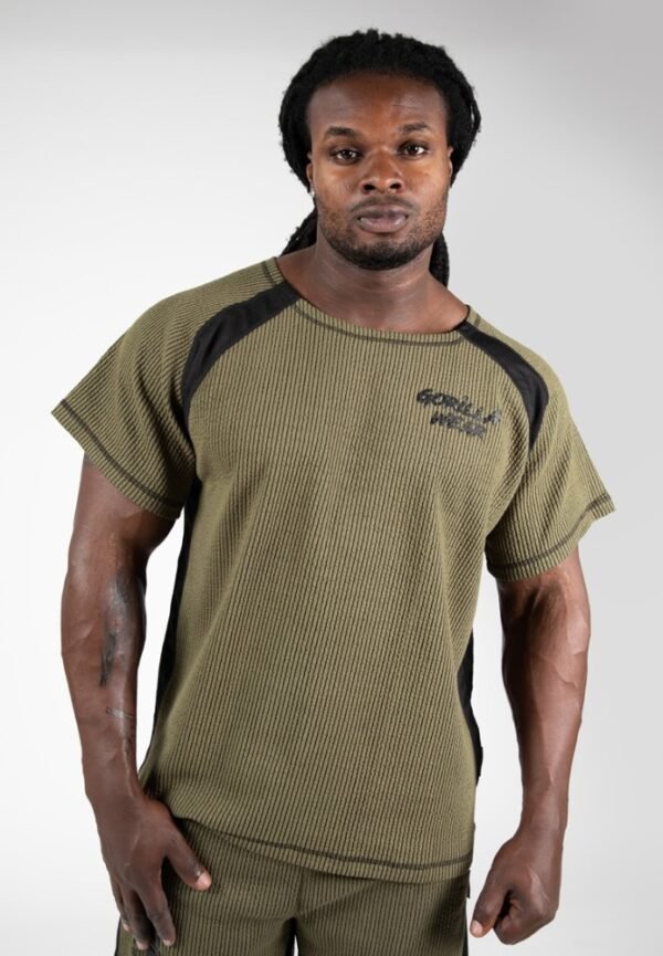 Gorilla Wear Augustine Old School Workout Top – Army Green