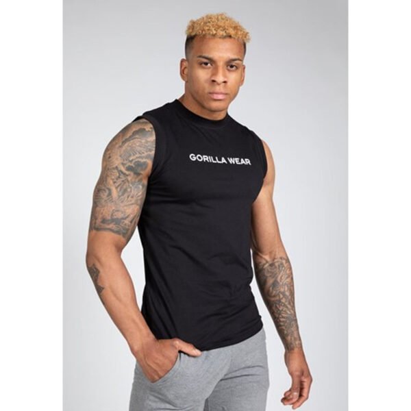 Gorilla Wear Sorrento Sleeveless T-Shirt- Black