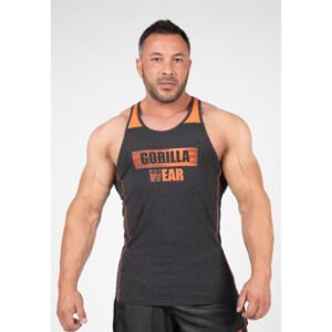 Gorilla Wear Wallace Tank Top – Gray/Orange