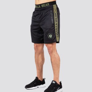 Gorilla Wear Atlanta Shorts – Black/Green