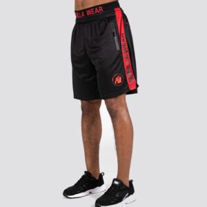 Gorilla Wear Atlanta Shorts – Black/Red