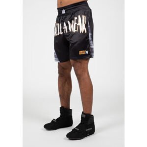 Gorilla Wear Clayton Boxing Shorts – Black/Gold