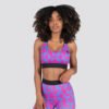 Gorilla Wear Colby Sports Bra – Blue/Pink