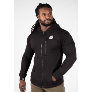 Gorilla Wear Delta Zipped Hoodie – Black
