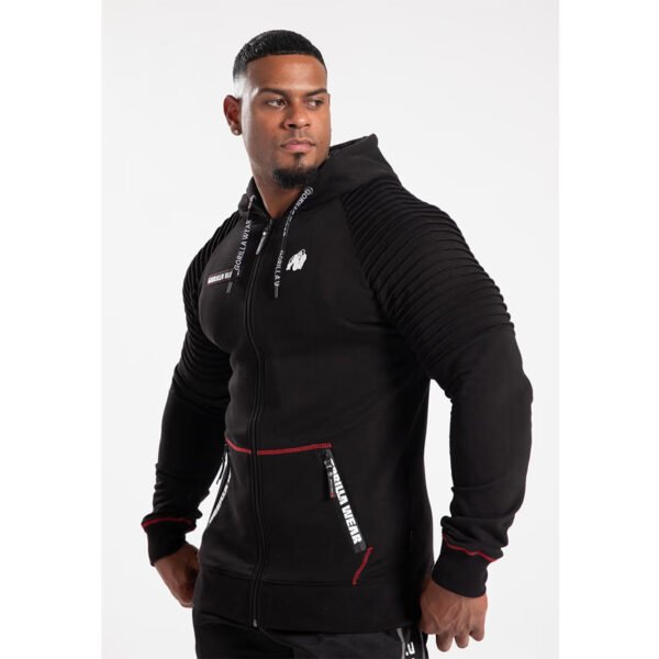 Gorilla Wear Georgia Zipped Hoodie – Black