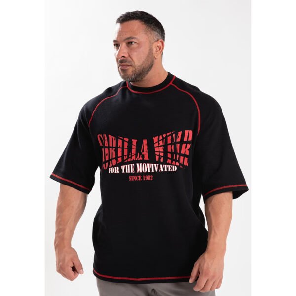 Gorilla Wear Finley Oversized T-Shirt – Black/Red