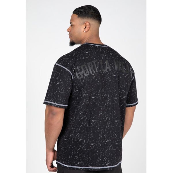 Gorilla Wear Saginaw Oversized T-Shirt – Washed Black - Image 2