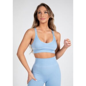 Gorilla Wear Selah Seamless Sports Bra – Light Blue