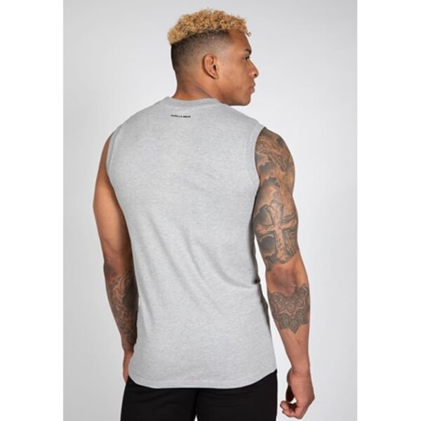 Gorilla Wear Sorrento Sleeveless T-Shirt – Gray - Image 2