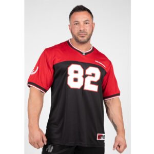 Gorilla Wear Trenton Football Jersey – Black/Red