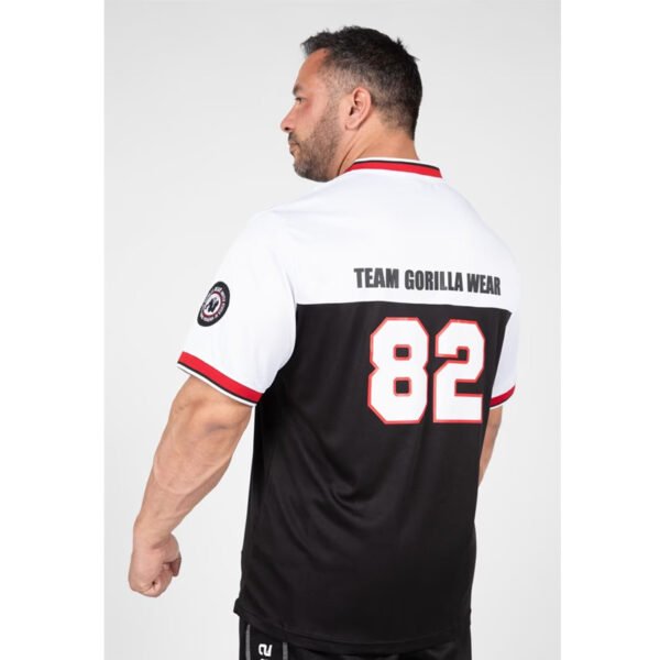 Gorilla Wear Trenton Football Jersey – Black/White - Image 2