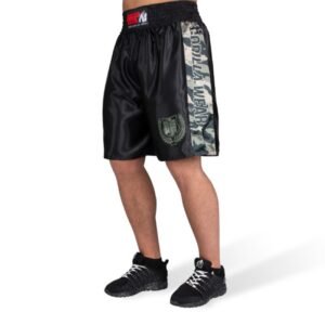 Gorilla Wear Vaiden Boxing Shorts – Army Green Camo