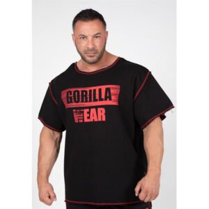 Gorilla Wear Wallace Workout Top – Black/Red