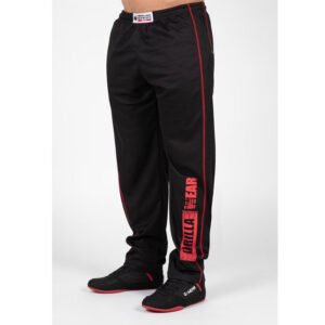 Gorilla Wear Wallace Mesh Pants – Black/Red
