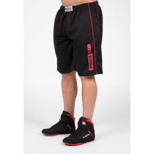 Gorilla Wear Wallace Mesh Shorts – Black/Red