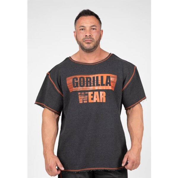 Gorilla Wear Wallace Workout Top – Gray/Orange