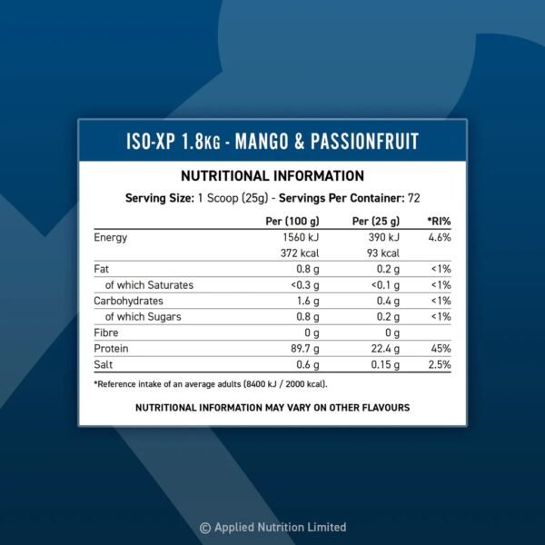 Applied Nutrition Iso XP (1800g) - Image 2