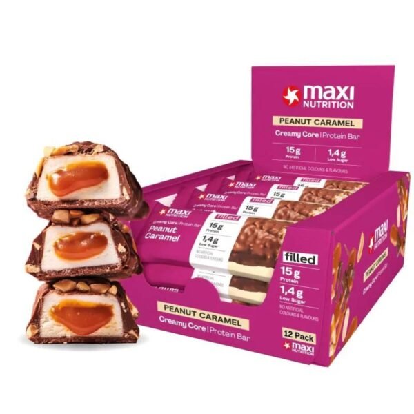 Maxi Nutrition Creamy Core Protein Bar Peanut Caramel (12 x 45g)
