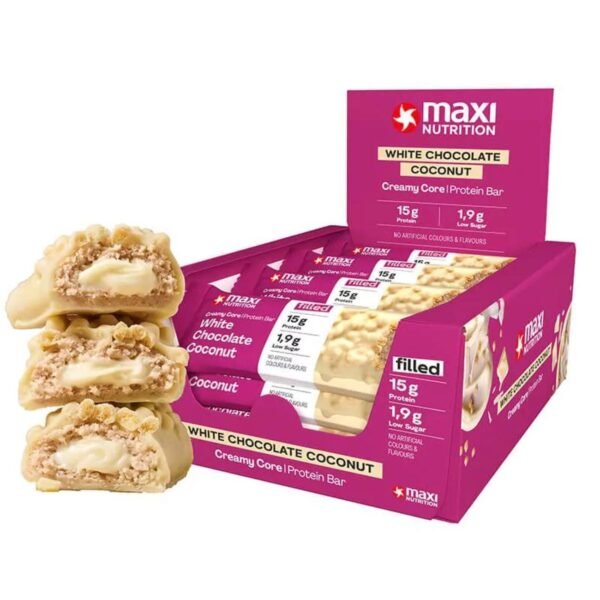 Maxi Nutrition Creamy Core Protein Bar White Chocolate Coconut (12 x 45g)