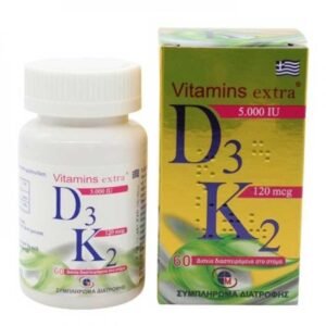 Medichrom D3 Extra 5000 IU + K2 120 mcg (60 διασπειρόμενα δισκία)