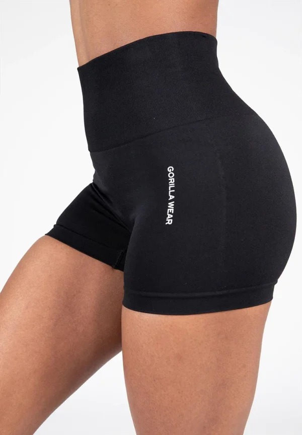 Gorilla Wear Quincy Seamless Shorts - Black - Image 3