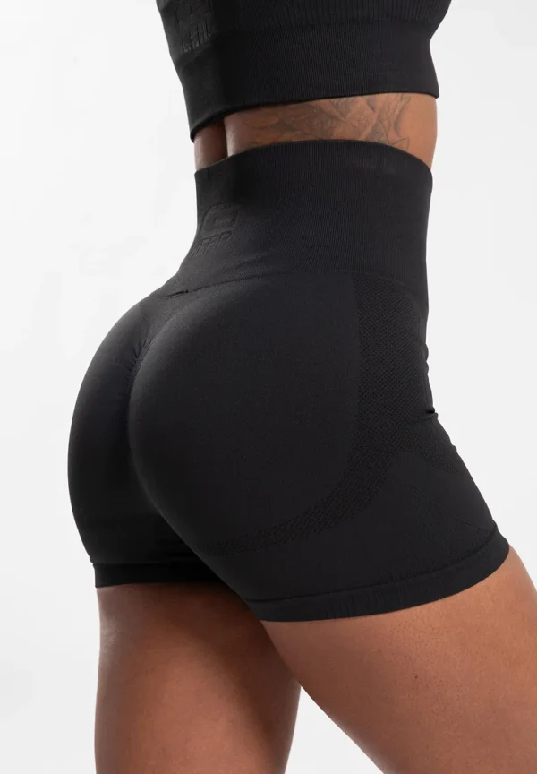 Gorilla Wear Olivia Seamless Shorts - Black - Image 4