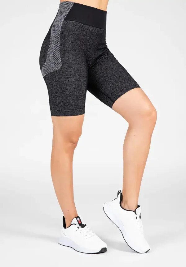 Gorilla Wear Selah Seamless Cycling Shorts - Black