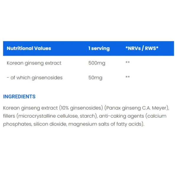 Ironflex Korean Ginseng (100tabs) - Image 2