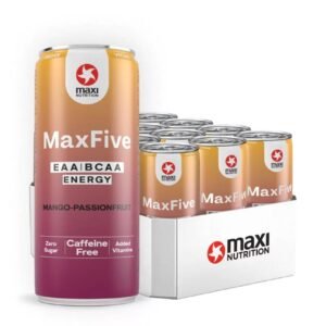 Maxi Nutrition Maxfive EAA/BCAA Energy Drink Caffeine Free (12 x 330ml)