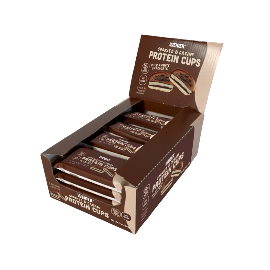 Weider Cookies & Cream Protein Cups 20 x (2 x 21g)