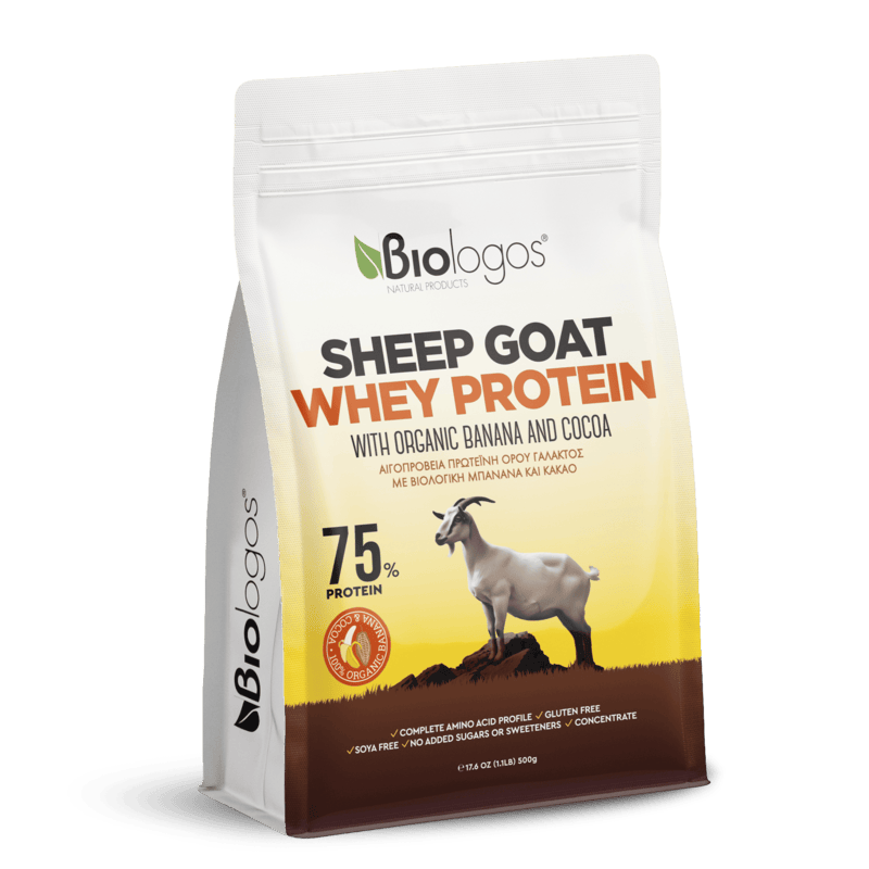 Biologos Sheep Goat Whey Protein Banana Cocoa (500g)