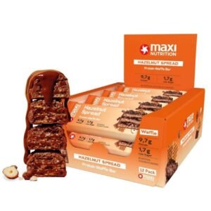 Maxi Nutrition Protein Waffle Bar Hazelnut Spread (12 x 39g)
